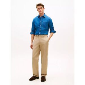 Tommy Hilfiger Men's 34X32 Cotton Khaki Pant Flat Front